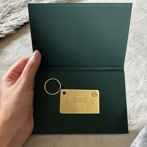 Starbucks x Wicked Gold Gift Card / Keychain